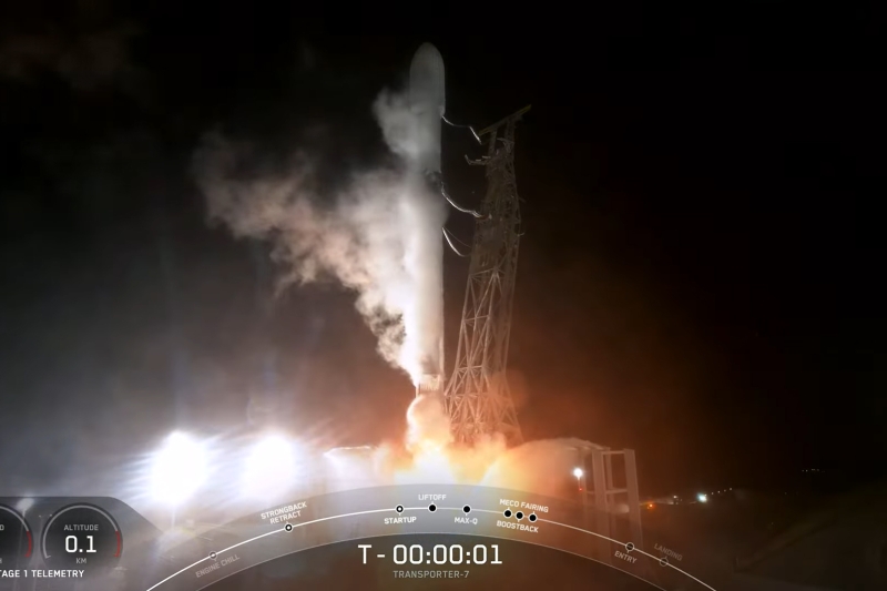 Missão Transporter-7 da SpaceX foi responsável por levar o VCUB1 ao espaço