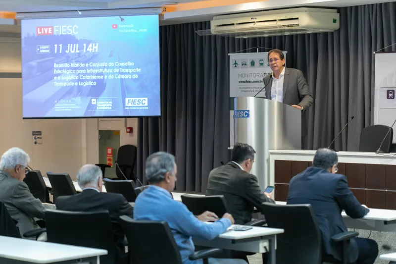 Aguiar destacou impacto das obras na logística do estado. Foto: Filipe Scotti 