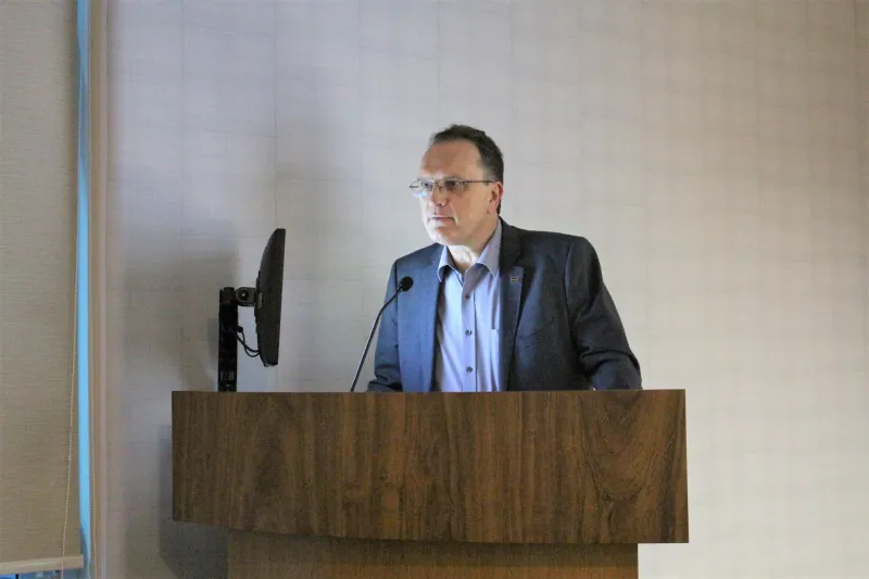 Vice-presidente da FIESC para o Alto Vale do Itajaí, André Armin Odebrecht (foto: Débora Cláudio) 