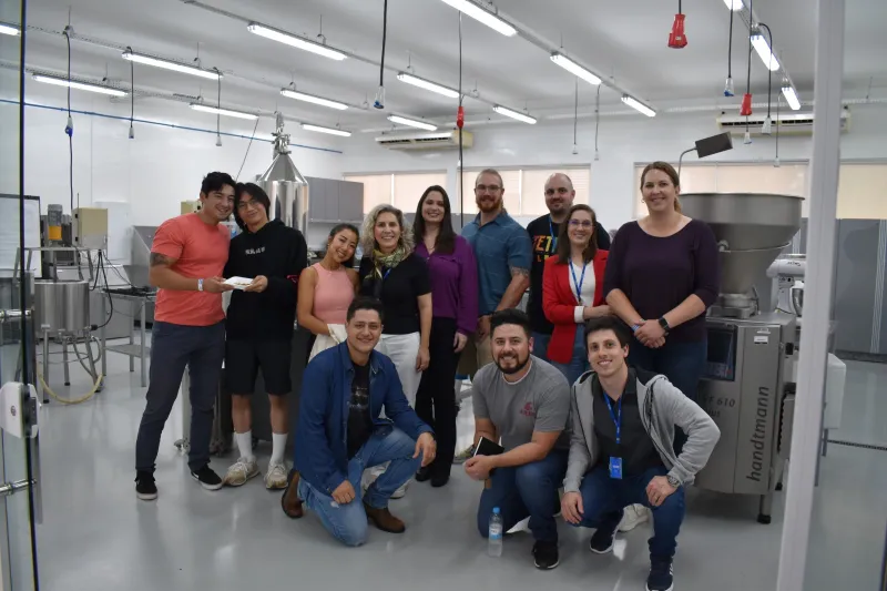 Acadêmicos conheceram infraestrutura à disposição dos estudantes da UniSENAI em Chapecó. Foto: Divulgação/UniSENAI 