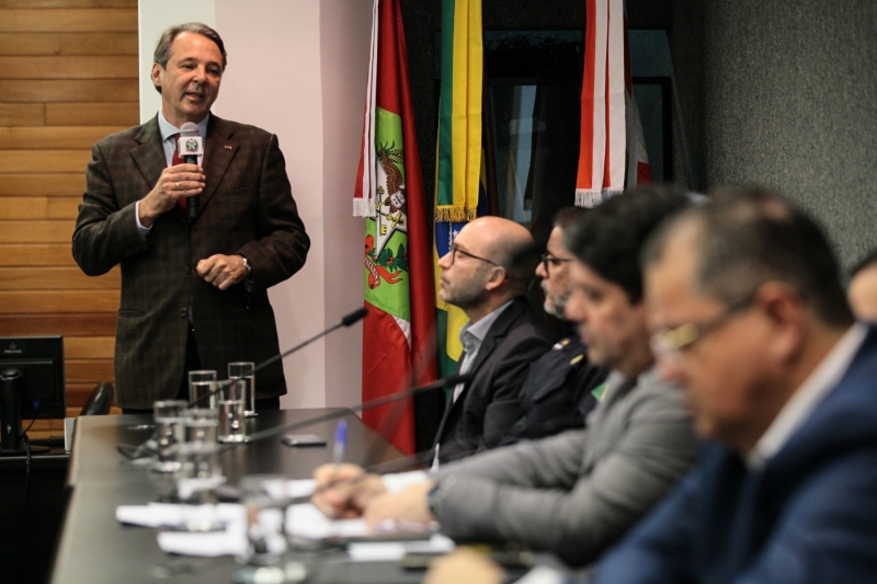 Diretor da FIESC, Carlos José Kurtz, representou a entidade na audiência na ALESC (foto: Solon Soares/Agência AL)