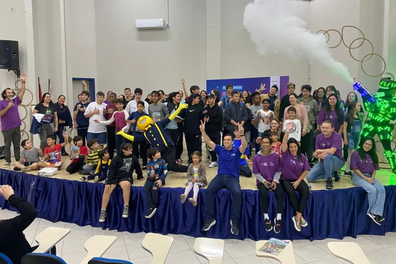 Aulão do futuro reuniu estudantes dos anos finais do ensino fundamental em sete escolas da Capital. Foto: Divulgação