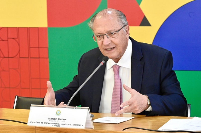 Vice-Presidente da República Geraldo Alckmin fala sobre política industrial na FIESC no dia 26 (Foto: Cadu Gomes/VPR)  