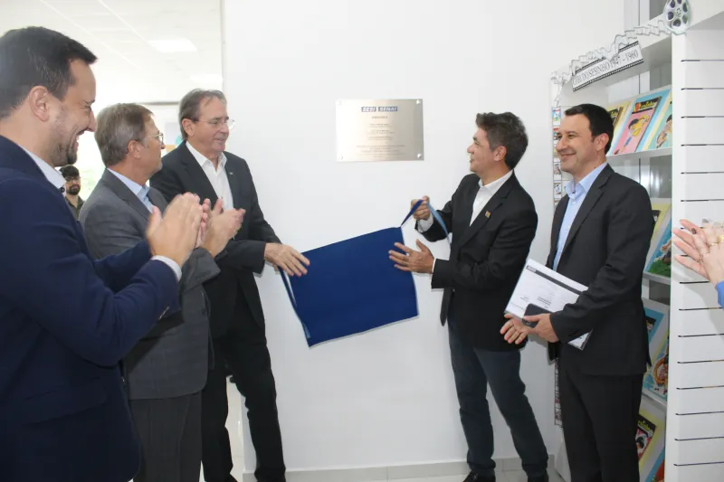 Escola do SESI recebeu área STEAM, nova biblioteca, novo parque infantil e ampliação da cantina (foto: Jéssica Pereira)