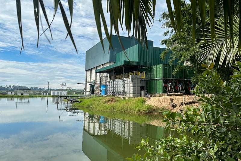 Estação de tratamento de água na Fumacense Alimentos. Foto: Divulgação/Fumacense