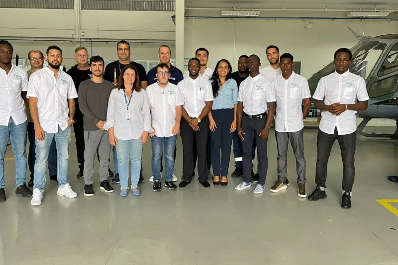 Grupo esteve em treinamento no SENAI entre os dias 20 e 24 de maio. Foto: Carlos Henrique Silva