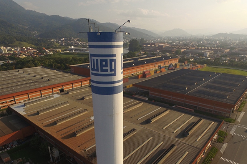 Vagas são para as unidades de Jaraguá do Sul (foto) e de Guaramirim (Divulgação/WEG)