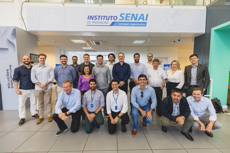 Grupo visitou o Instituto da Indústria, em Florianópolis (Foto: divulgação)