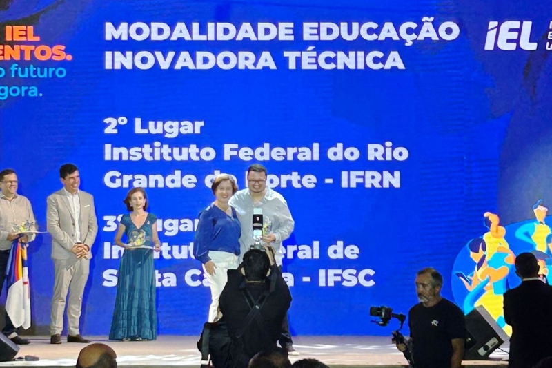 IFSC Lages ficou em terceiro lugar na categoria Educação Inovadora (Divulgação)