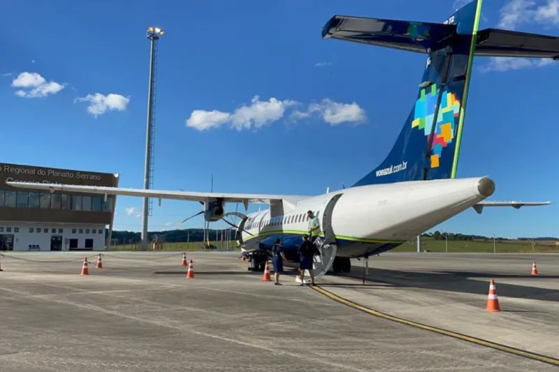 Aeroporto Regional da Serra Catarinense recebeu 20,4 mil passageiros em 2024. Foto: Divulgação/SECOM
