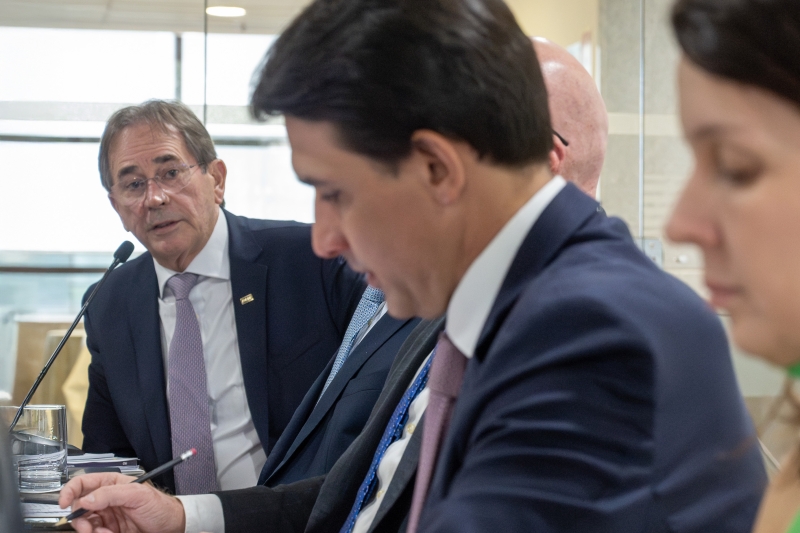 Reunião com o ministro de Portos e Aeroportos, Silvio Costa Filho, foi realizada em Brasília. Foto: Divulgação/CNI