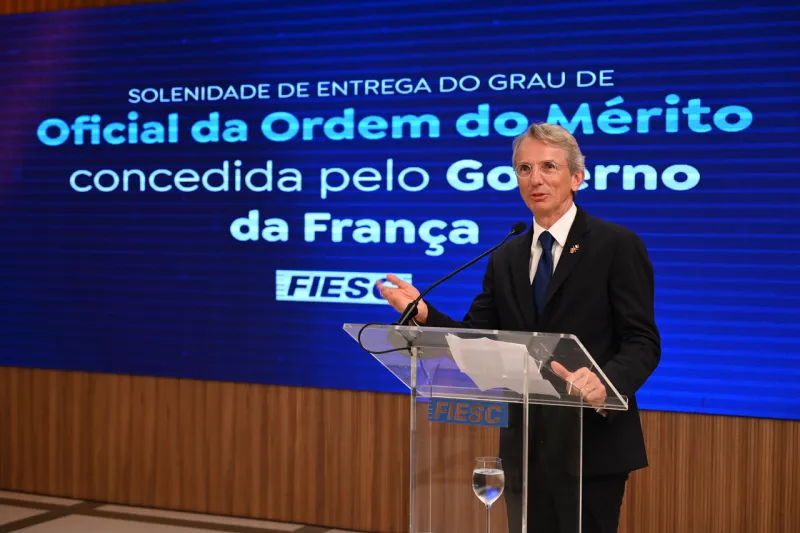 Embaixador da França no Brasil, Emmanuel Lenain (foto: Fabrício de Almeida)