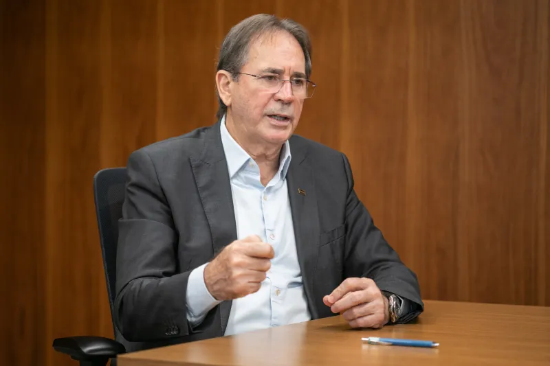 Presidente da FIESC, Mario Cezar de Aguiar (foto: Filipe Scotti)