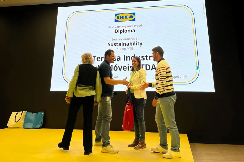 Temasa, de Caçador, recebe prêmio de sustentabilidade da IKEA