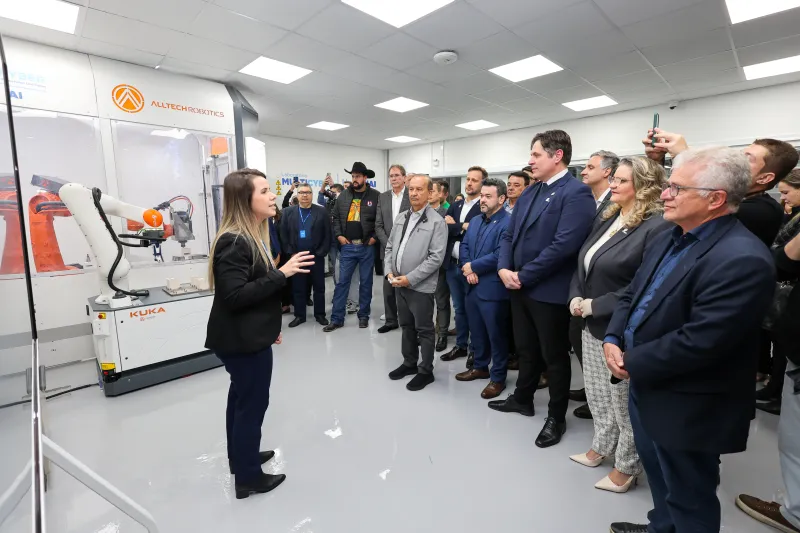Laboratório é voltado ao desenvolvimento de sistemas ciberfísicos e tecnologias da Indústria 4.0. Foto: Roberto Zacarias