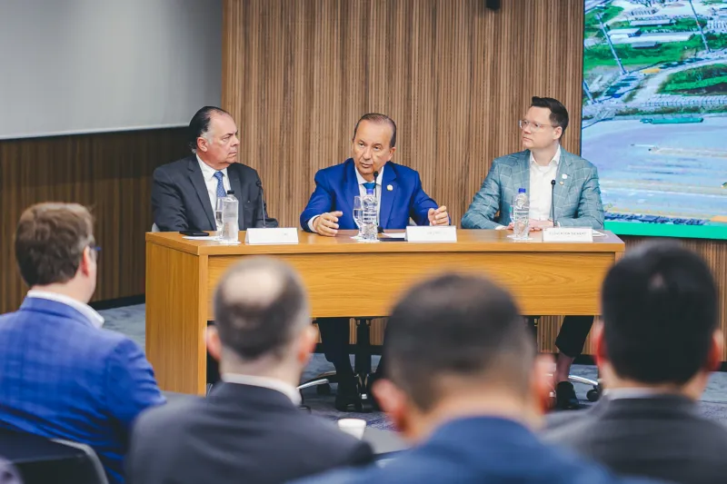 Em evento na FIESC, governo apresenta detalhes das medidas. (Foto: Filipe Scotti)