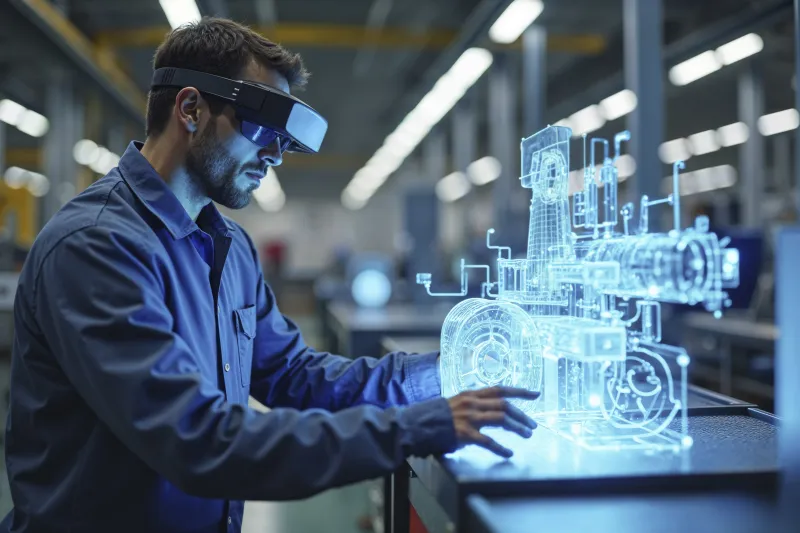 Controle de qualidade e automação com robôs inteligentes podem ser feitos com IA (Freepik)