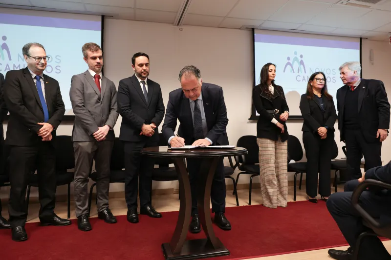 Cerimônia foi realizada no Tribunal de Justiça de Santa Catarina, em Florianópolis (foto: Cristiano Estrela/TJ-SC))