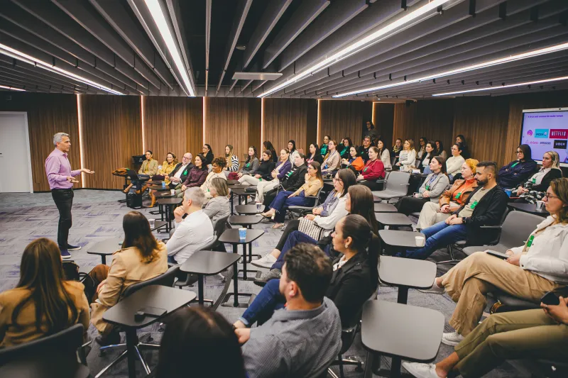 Participantes se reuniram em auditório da Academia FIESC de Negócios (Filipe Scotti)