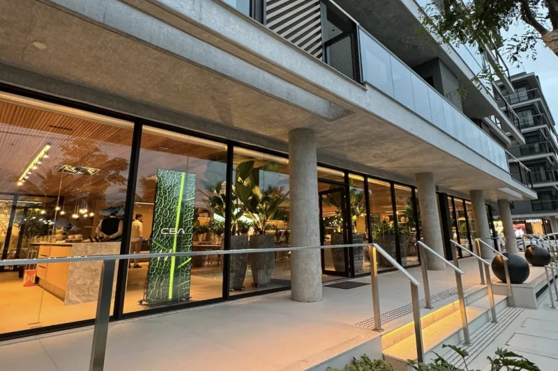 Estrutura fica na na Alameda César Nascimento, 584, em Jurerê. Foto: Divulgação/Exame