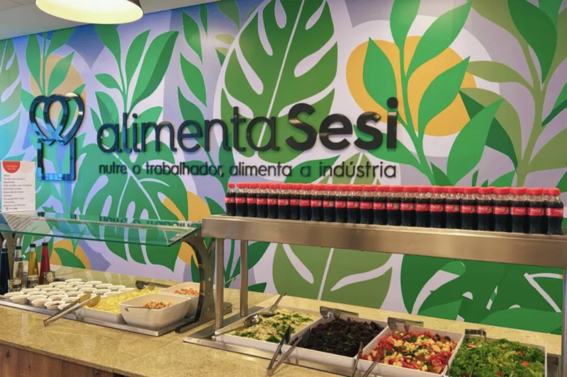 Bufê com alimentos frescos e saudáveis garante energia e bem-estar (Divulgação)