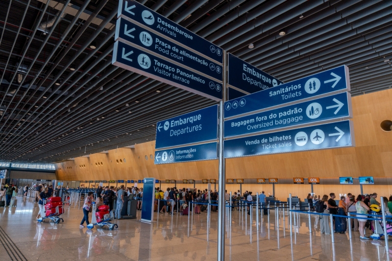 Aeroporto de Florianópolis espera receber 2,1 milhões de passageiros entre dezembro de 2025 e março de 2026. Foto: Ricardo Wolffenbuttel/Floripa Airport