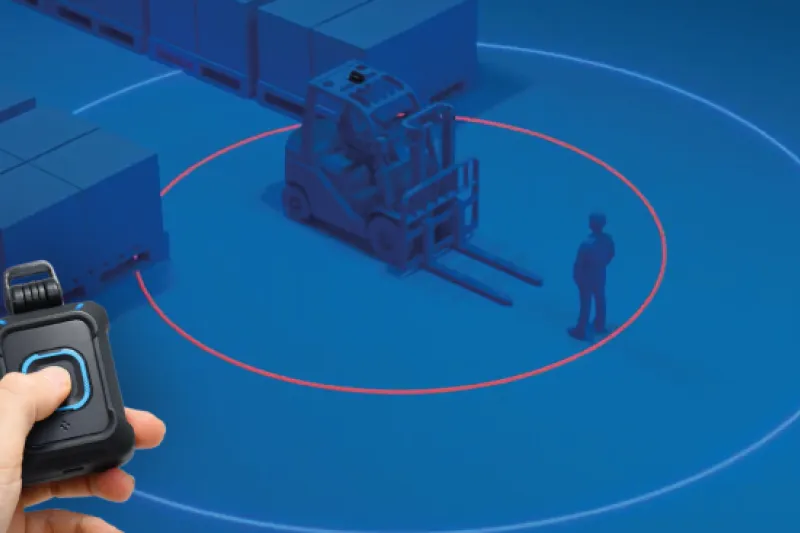 Dispositivo emite sinais de alerta quando trabalhador se aproxima da máquina (Reprodução)