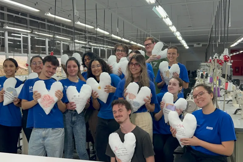 Peças foram produzidas em sala de aula por turmas da aprendizagem industrial (Divulgação)
