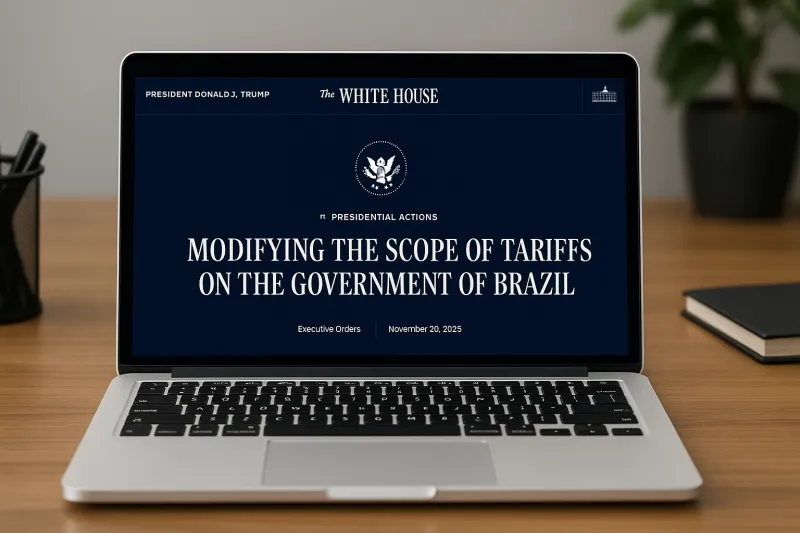 Anúncio foi feito pela Casa Branca nesta quinta-feira, 20 de novembro (imagem gerada com IA) 