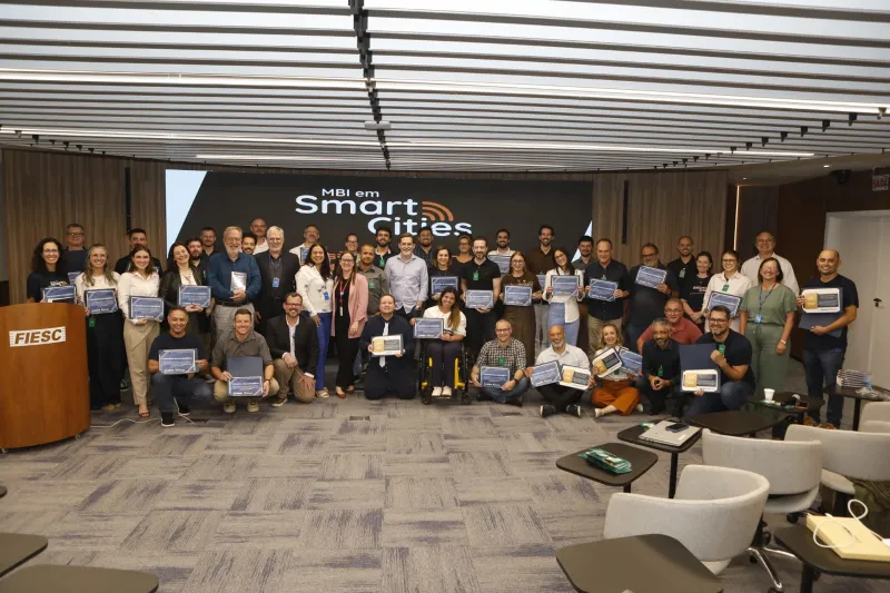 Banca final foi realizada nesta sexta-feira (5), na Academia FIESC de Negócios, em Florianópolis. (foto: Rodrigo Arsego)