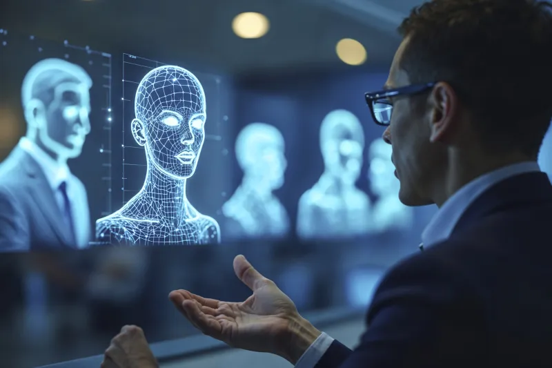 IA faz perguntas padronizadas e avalia expressões faciais e entonação de voz (Freepik)