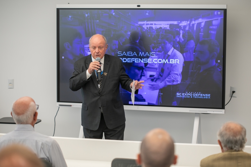 FIESC recebe debates sobre formação profissional e tecnologias estratégicas para a indústria de defesa