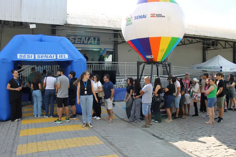 Nesta primeira etapa o SENAI Alto Vale irá disponibilizar 700 vagas, do total previsto de 1,6 mil. (Foto: Debora Claudio) 