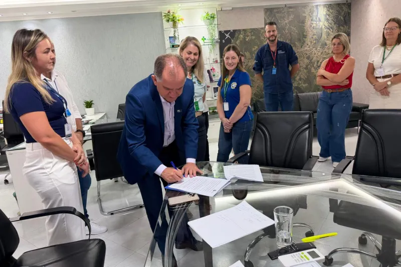 Prefeitura renova e amplia parceria com a FIESC para realização do Rio do Sul +Tec. (Foto: Debora Claudio)