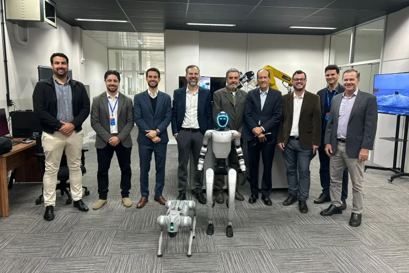 Em Joinville, comitiva da Embrapii conheceu projetos dos centros tecnológicos. 