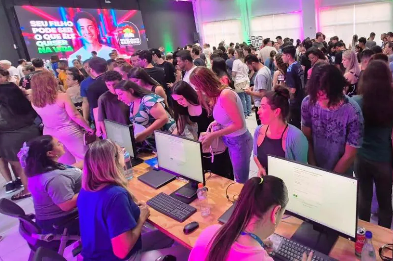 1º Arena, em fevereiro, levou mais de 25 mil pessoas às unidades do SENAI/SC (Divulgação)