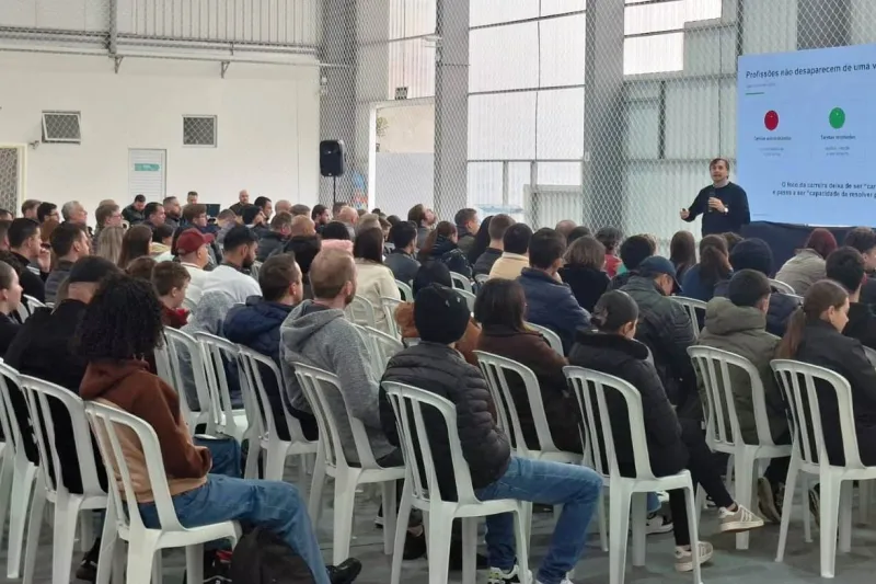 Em São Bento do Sul, ambiente também ficou lotado com participantes