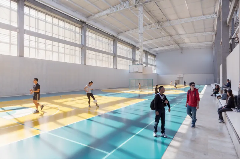 Estrutura terá duas quadras de esportes; espaços também serão usados em eventos