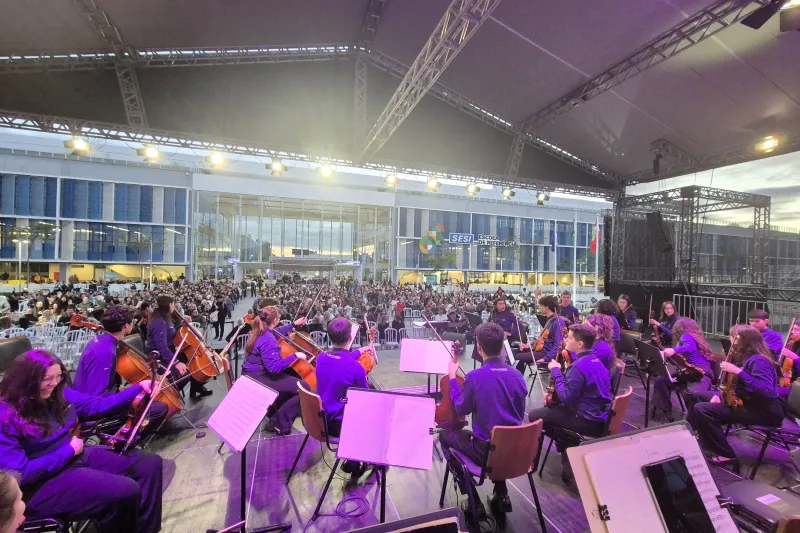 Musicarium fará concerto gratuito no pátio da Escola SESI de Joinville nesta sexta (7)