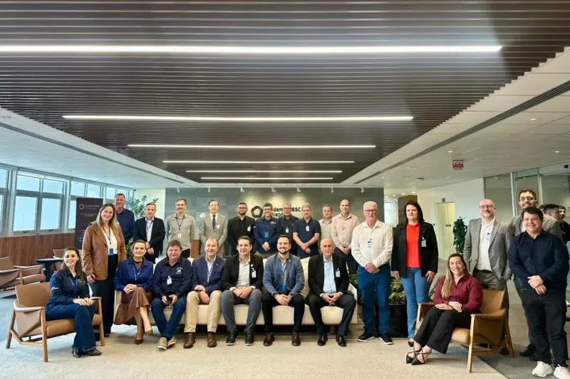 Grupo que participou da imersão na sede da FIESC, em Florianópolis (Divulgação)