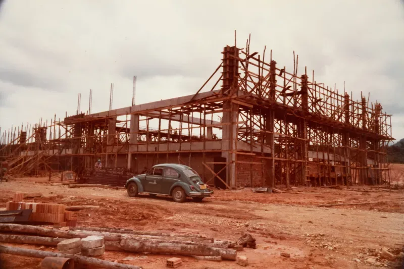 Construção da sede da Docol em Joinville. Foto: Divulgação/Docol