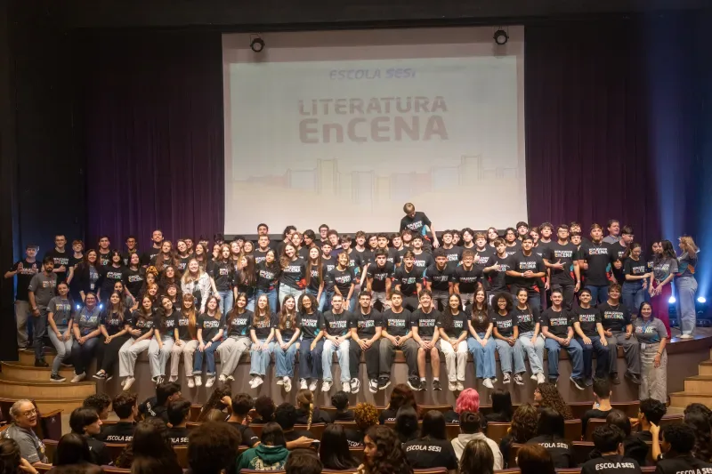Literatura EnCENA foi realizado no palco da SCAR, em Jaraguá do Sul
