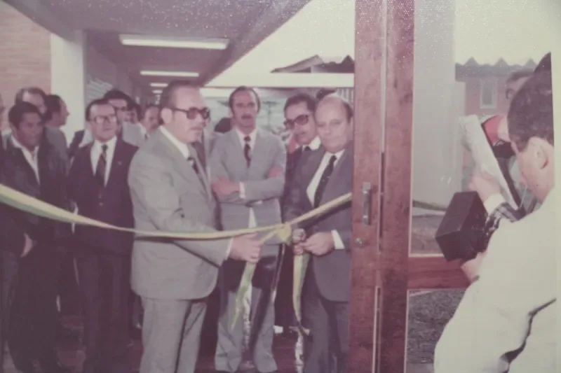 Momento do corte da fita na inauguração, em 1976 (Fotos: Divulgação/Arquivo)