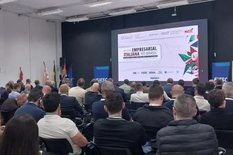 Missão empresarial italiana reúne mais de 60 empresas e organizações em Blumenau 