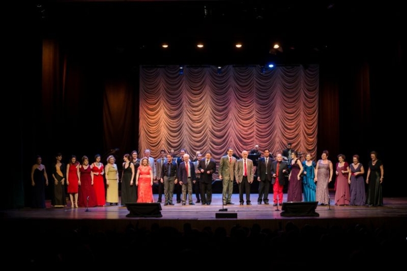 Grupo Estúdio Vozes é composto por 30 cantores, entre barítonos, contraltos, sopranos, baixos e tenores.