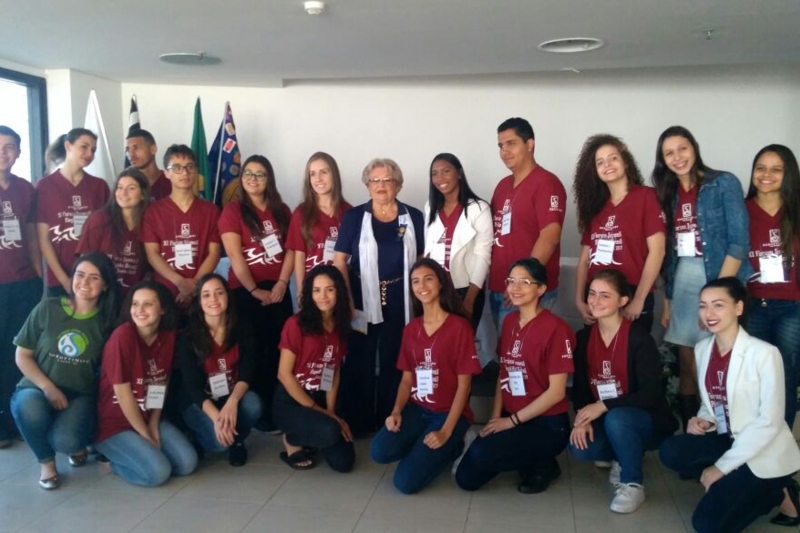 Jovens participantes do Fórum Juvenil Regional, em Santos (SP). Foto: Divulgação/FIESC