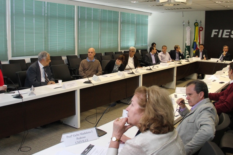 Reunião do Conselho de Economia nesta terça-feira (6), em Florianópolis (foto: Filipe Scotti)
