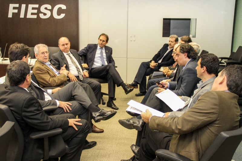Reunião do Conselho das Federações Empresariais de Santa Catarina realizada nesta sexta-feira (25) (foto: Filipe Scotti)