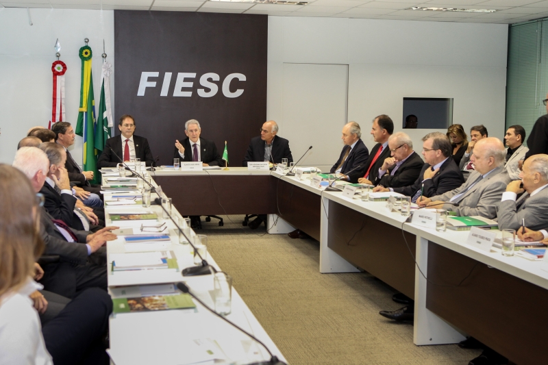 Reunião do Fórum Estratégico da FIESC nesta segunda-feira (9)  (foto: Heraldo Carnieri)