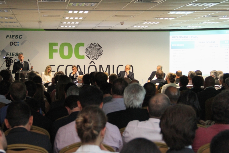 Evento reuniu líderes empresariais do Estado na sede da FIESC. (Foto: Filipe Scotti)